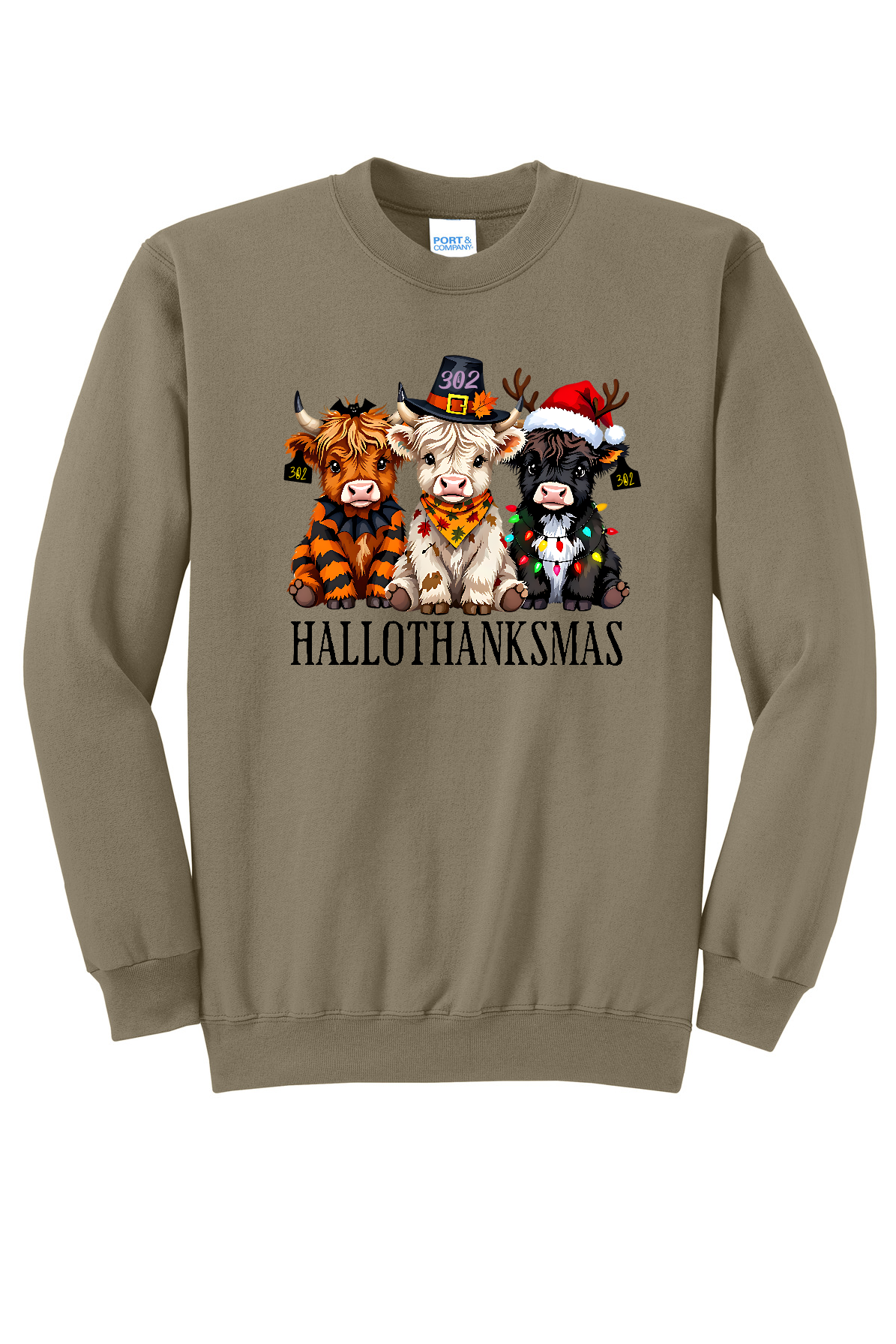 Cows Happy Hallowthanksmas