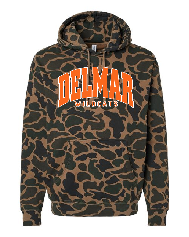 Delmar Wildcats Hoodie - Camo Edition YOUTH