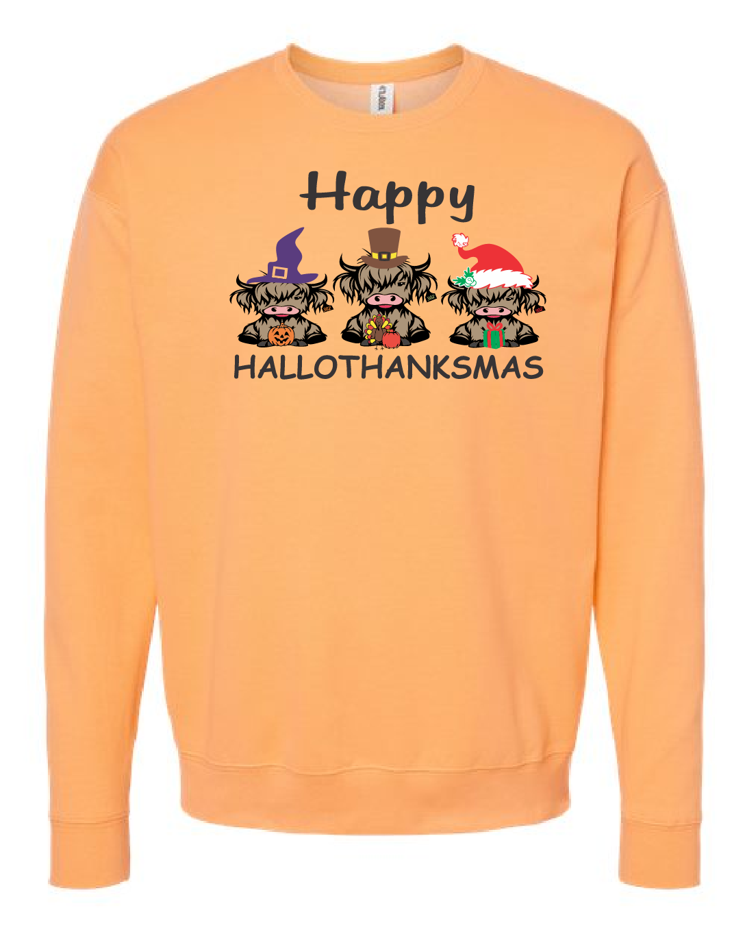 Happy Hallothanksmas Crewneck