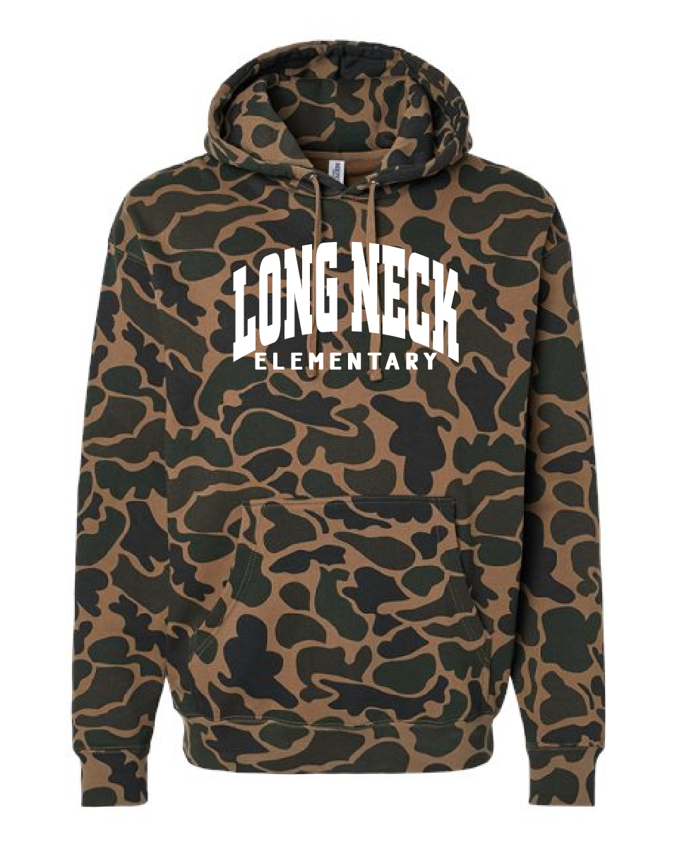 Long Neck Elementary Hoodie - Camo Edition