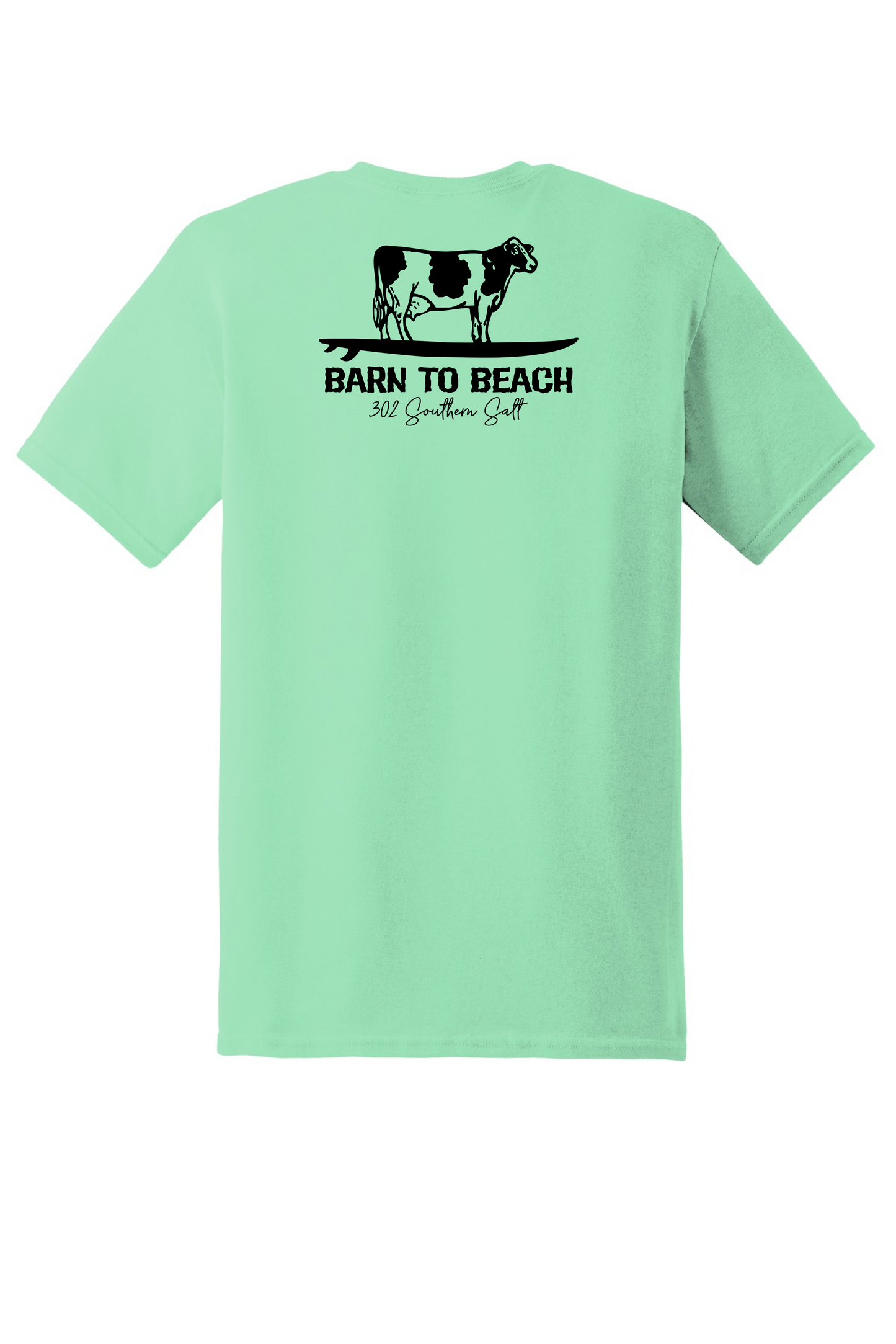 Cow on a Surfboard