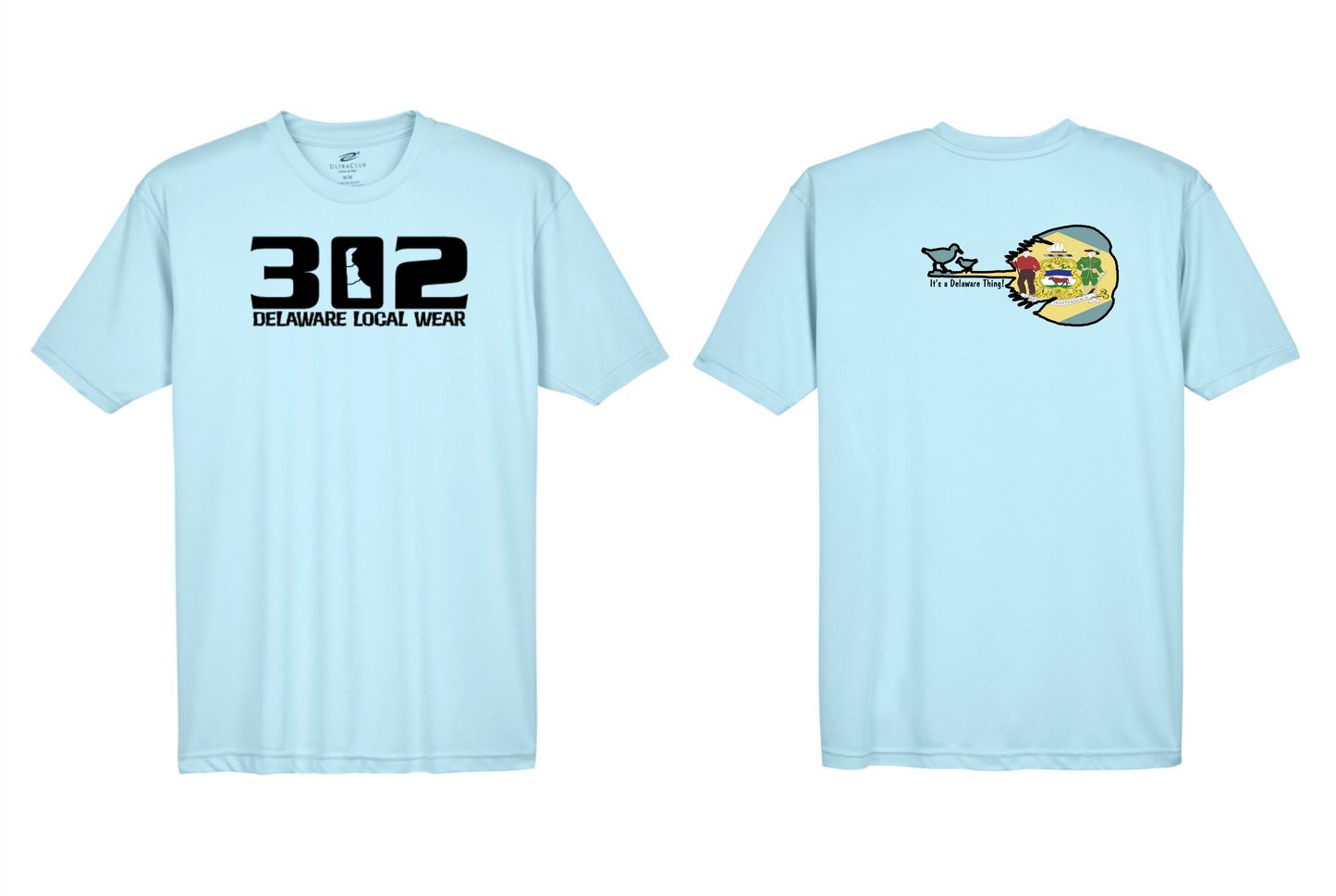 Shore Bird Horseshoe Crab Flag Shirt