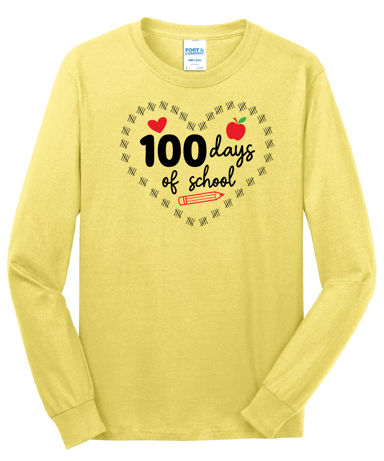 100 Days of School Longsleeve