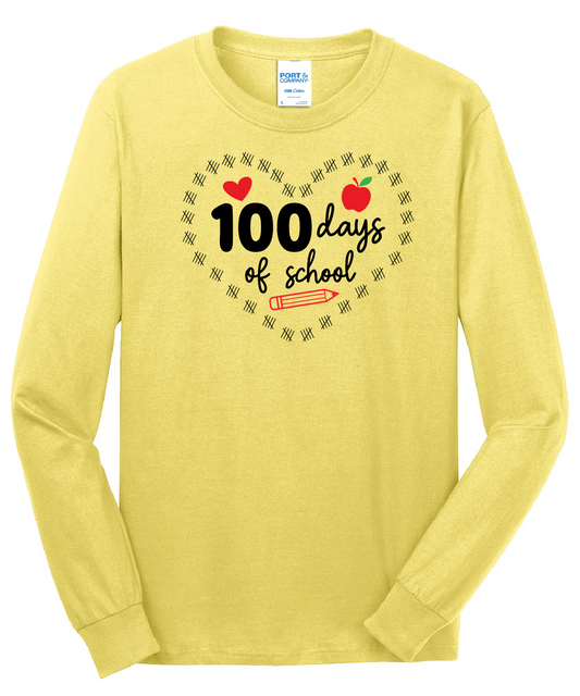100 Days of School Longsleeve
