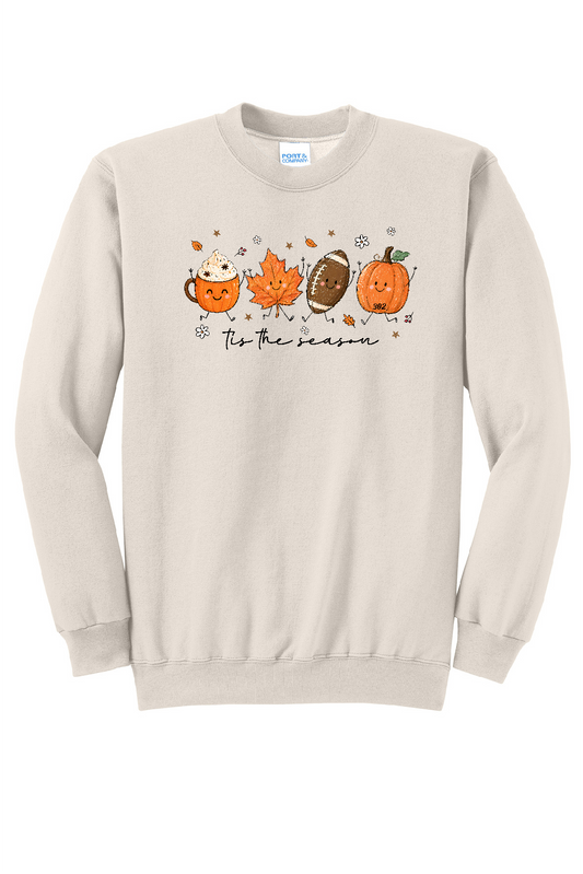 Tis Season Football Fall Leaf
