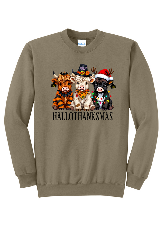 Cows Happy Hallowthanksmas