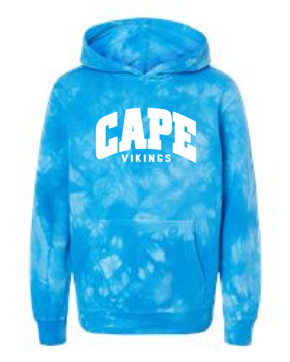 Cape Vikings Hoodie YOUTH - Tie Dye Edition