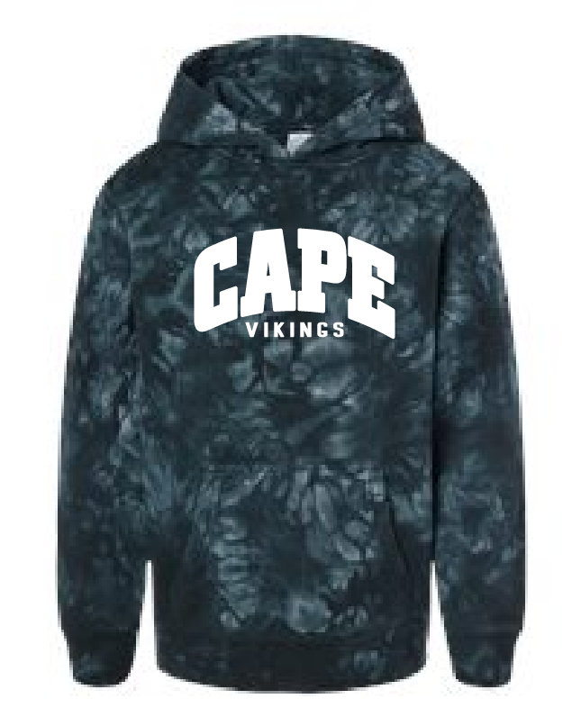 Cape Vikings Hoodie YOUTH - Tie Dye Edition