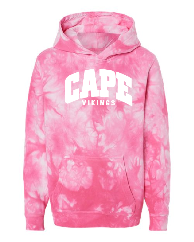 Cape Vikings Hoodie YOUTH - Tie Dye Edition