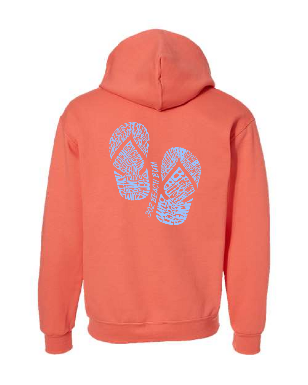 Beach Bum - Coral Hoodie