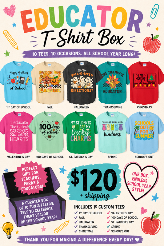 The Educator T-Shirt Bundle Box