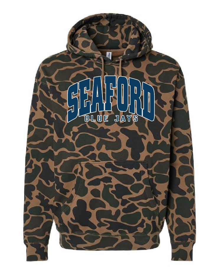 Seaford Blue Jays Hoodie - Camo Edition YOUTH