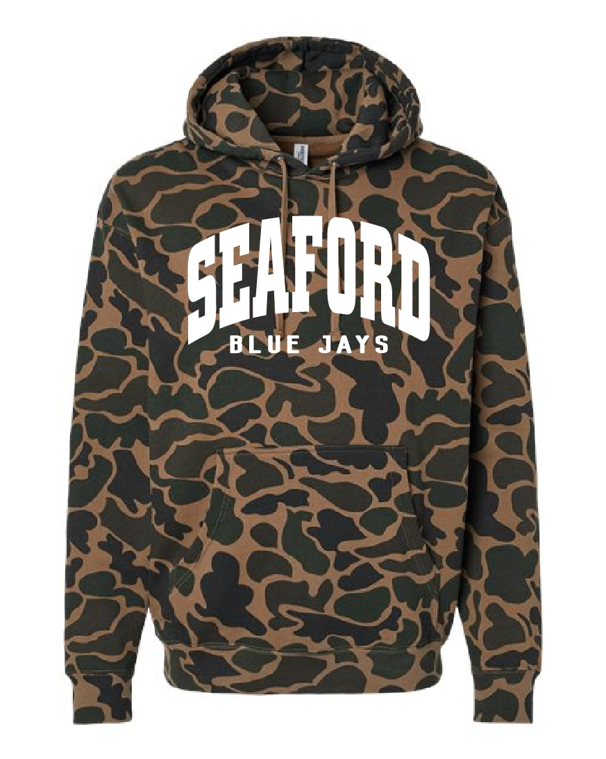 Seaford Blue Jays Hoodie - Camo Edition