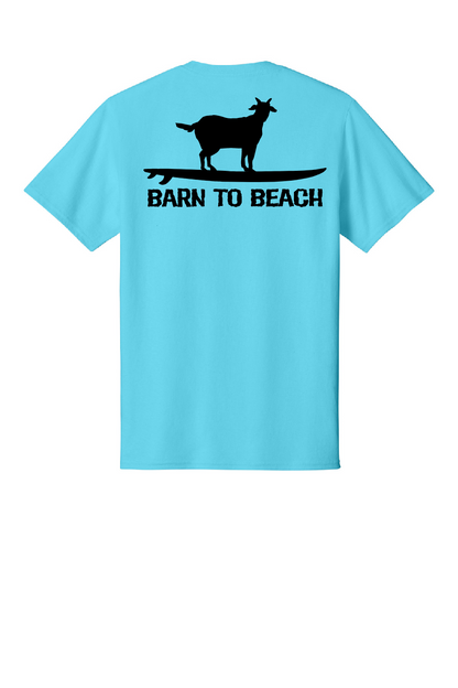 Goat on a Surfboard