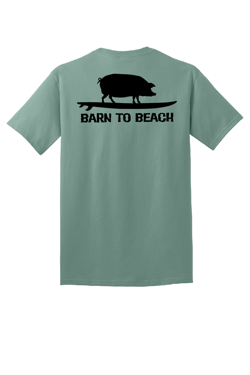Pig on a Surfboard