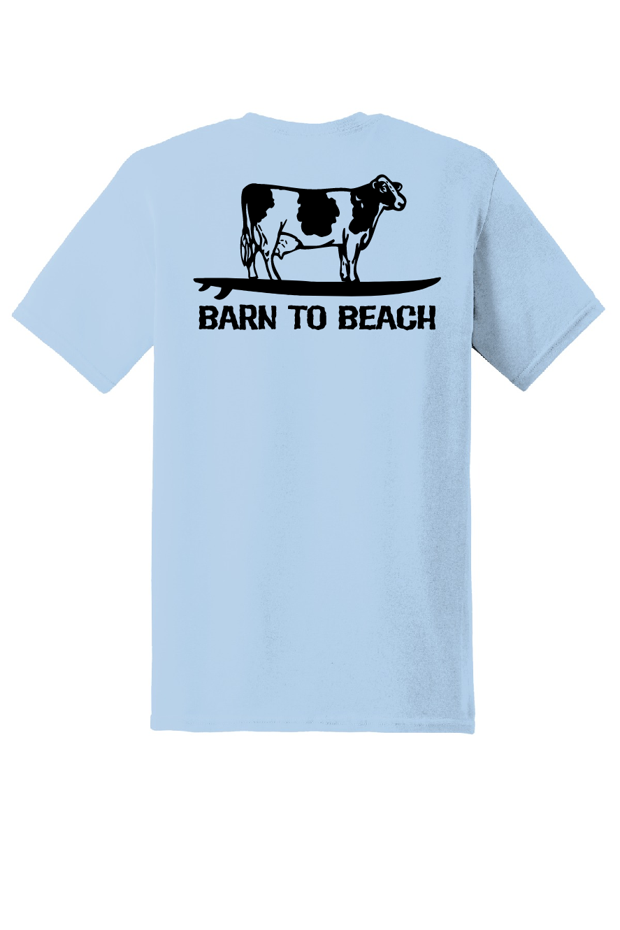 Cow on a Surfboard