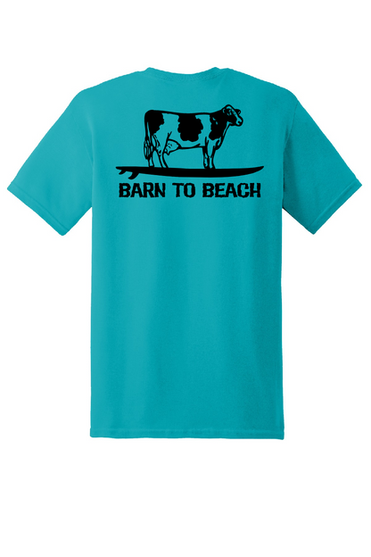 Cow on a Surfboard