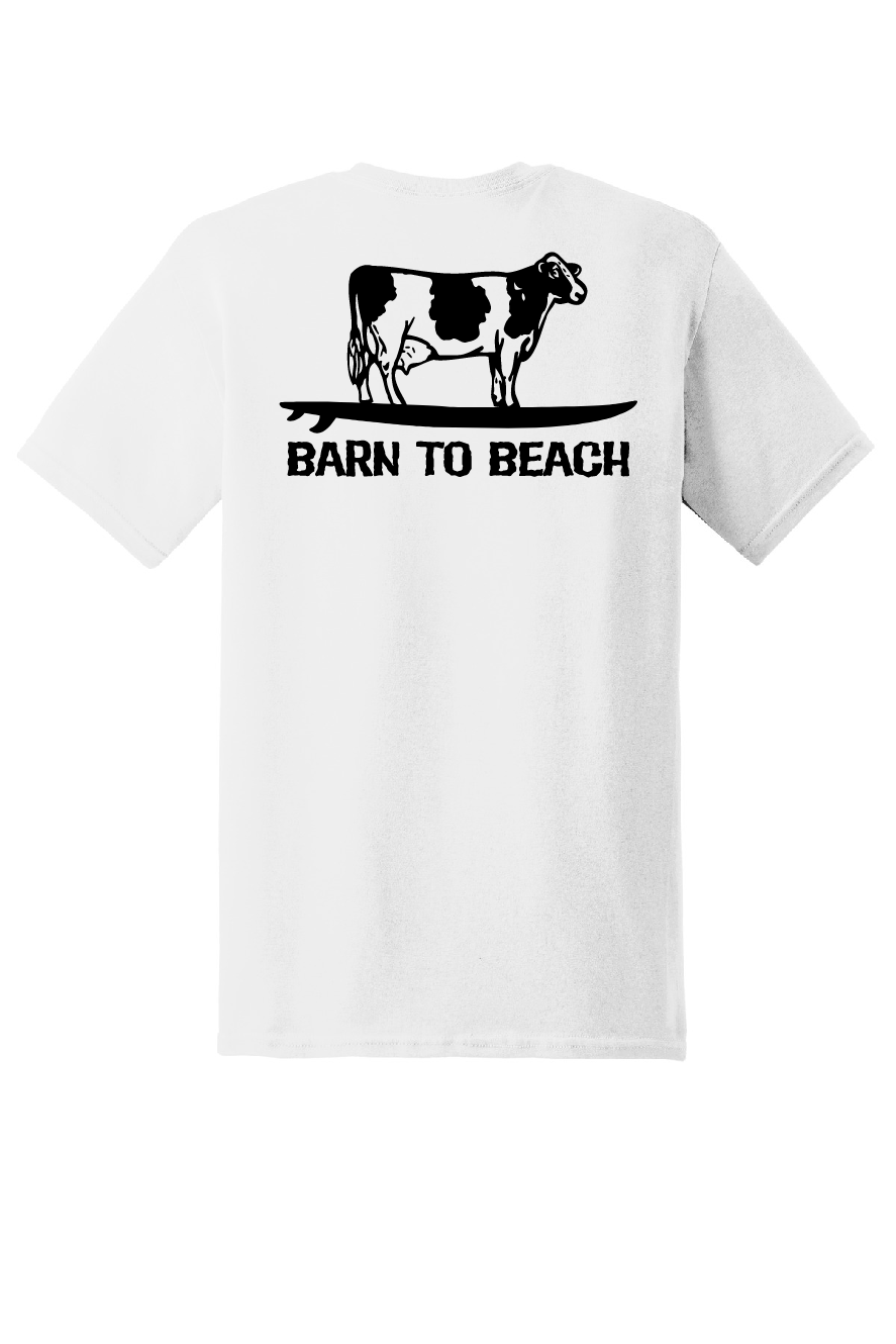 Cow on a Surfboard