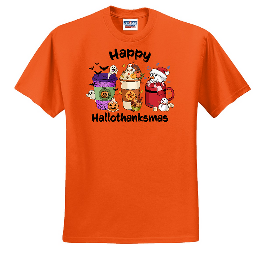 Coffee Happy Thanksmas Tshirt