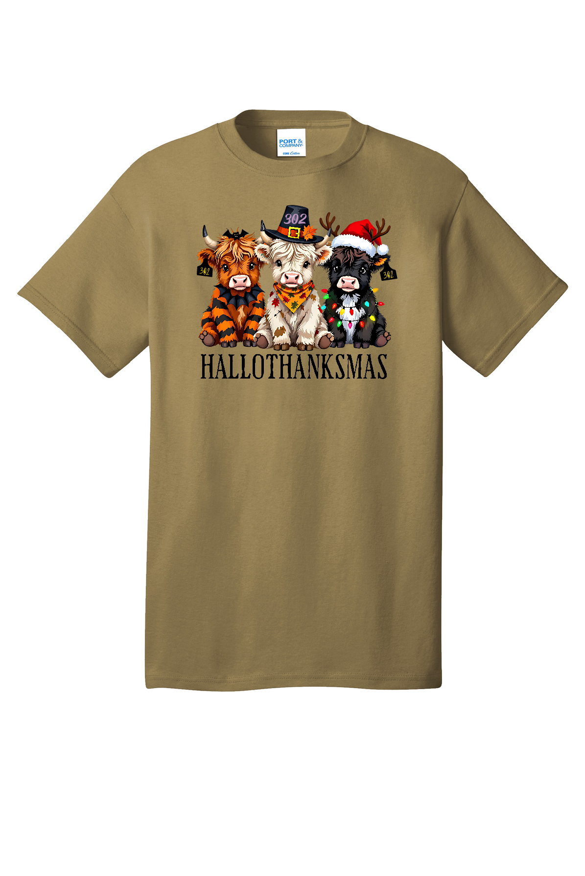 Cows Happy Hallowthanksmas Tshirt