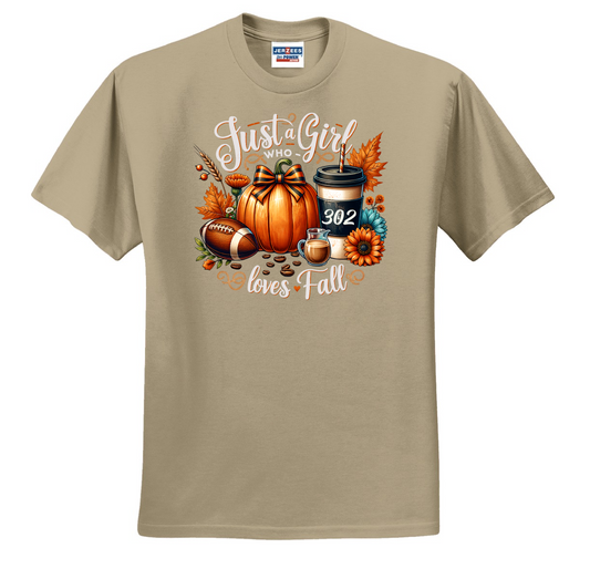Just A Girl Fall Style Tshirt