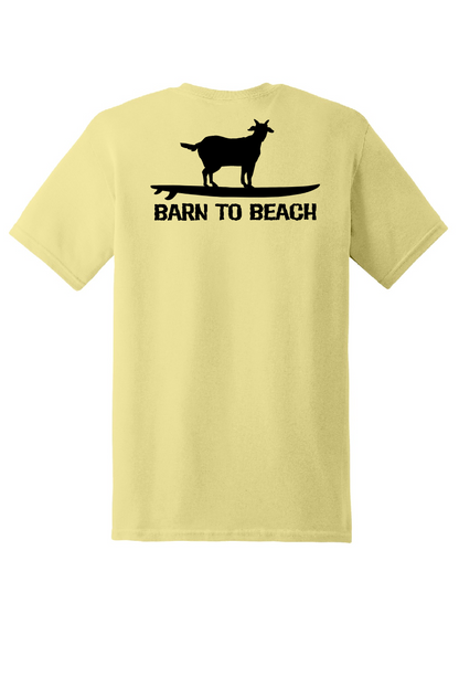 Goat on a Surfboard