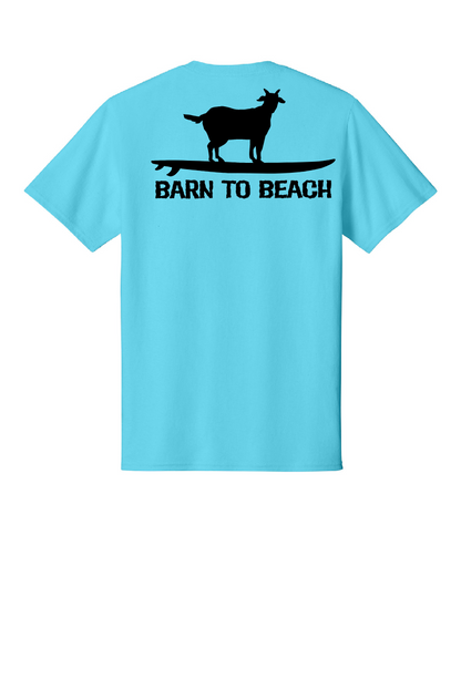 Goat on a Surfboard