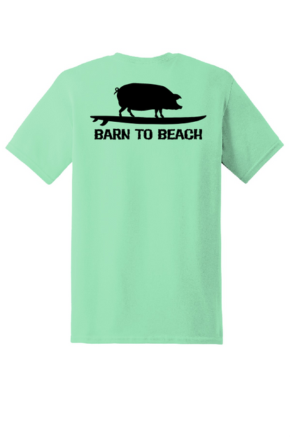 Pig on a Surfboard