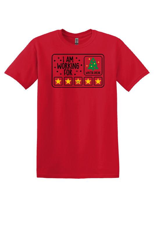 Working for Winter Break Tshirt